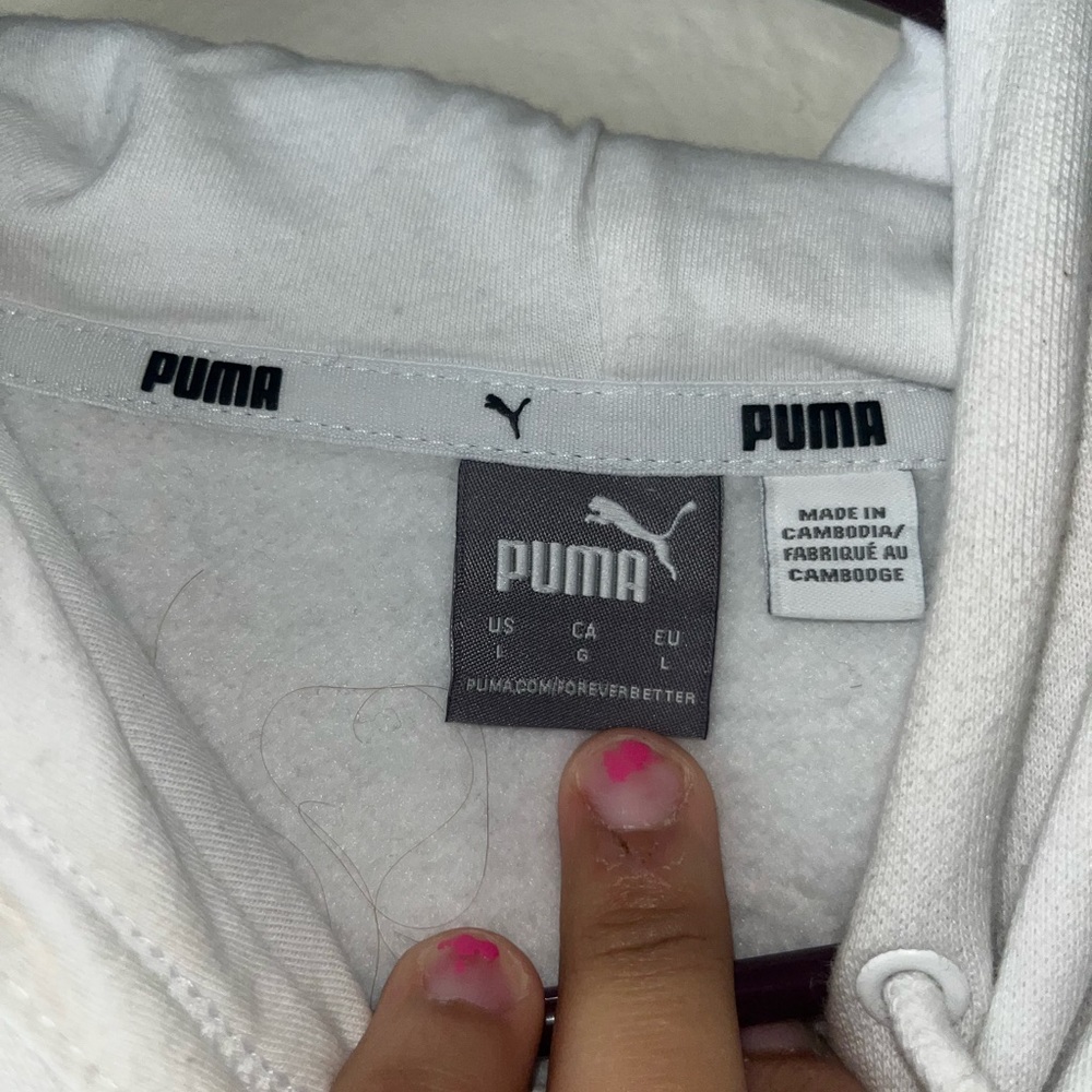 White puma hoodie